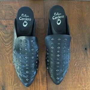 Black Studded Ankle Booties - US 8 / EU 38.5